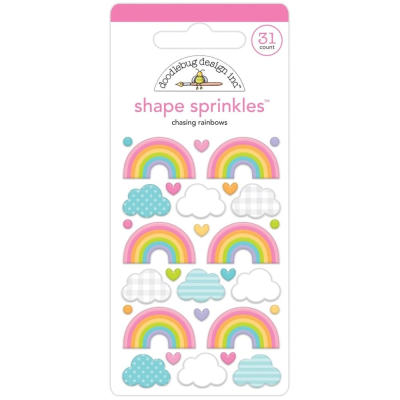 Doodlebug Design Chasing Rainbows Shape Sprinkles (7201) (842715072015)